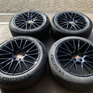 NIEUWE PORSCHE CAYENNE PANNAMERA CAYMAN TAYCAN VELGEN + WINTERBANDEN 275 45 R21 TPMS
